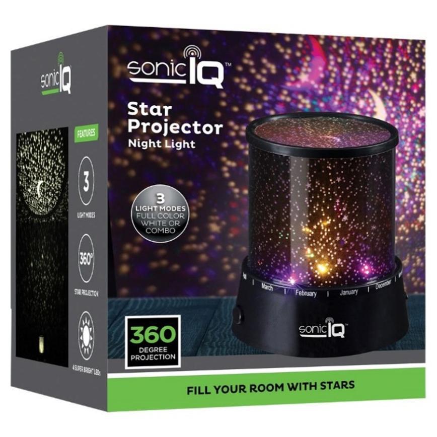 Sonic IQ Star Projector Night Light 