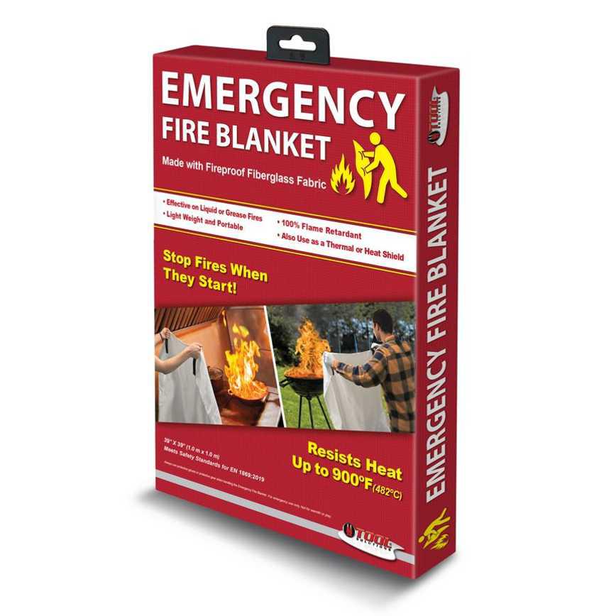 Tool Solutions Emergency Fire Blanket 39&quot; x 39&quot;