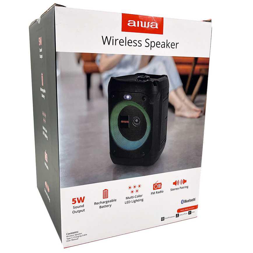 Aiwa Wireless Speaker 9.5"