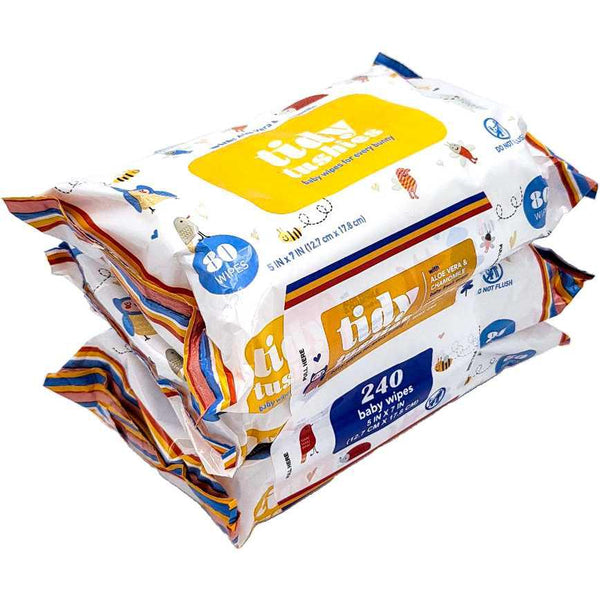 Tidy Tushies Baby Wipes 80 Ollie's Bargain Outlet