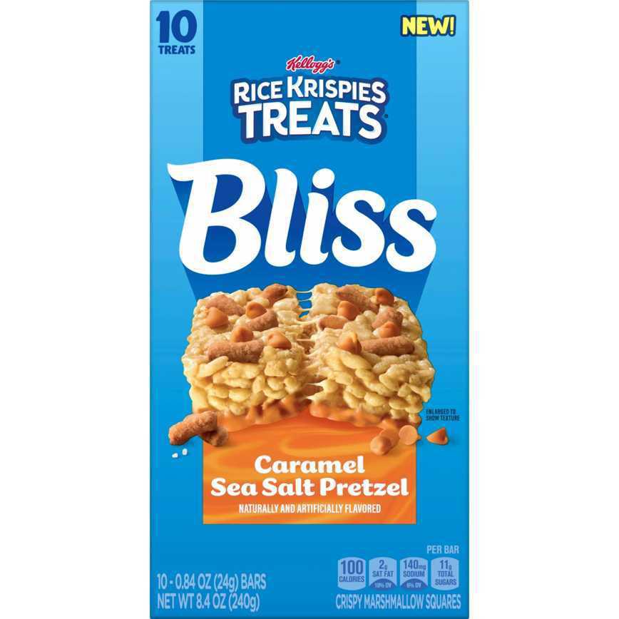 Rice Krispies Treat Bliss Bars Caramel Sea Salt Pretzel 10 ct.