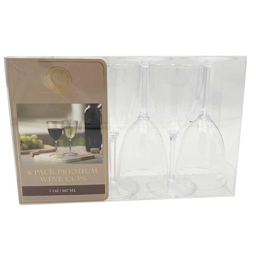Plastic Wine Cups 6 pk.