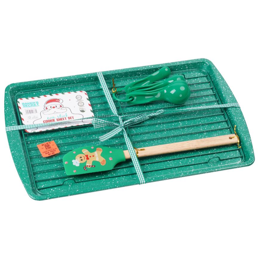 Baker&#39;s Secret Holiday Spatula &amp; Cookie Sheet 