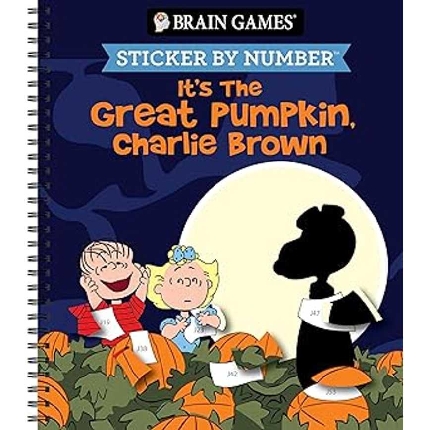 Brain Games Sticker by Number: It's the Great Pumpkin, Charlie Brown