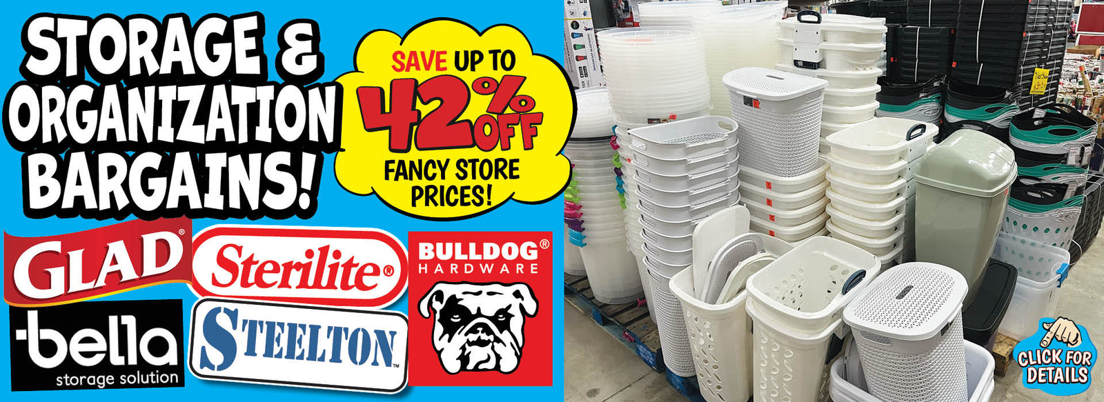 Storage & organization bargains up to 42% off fancy store prices