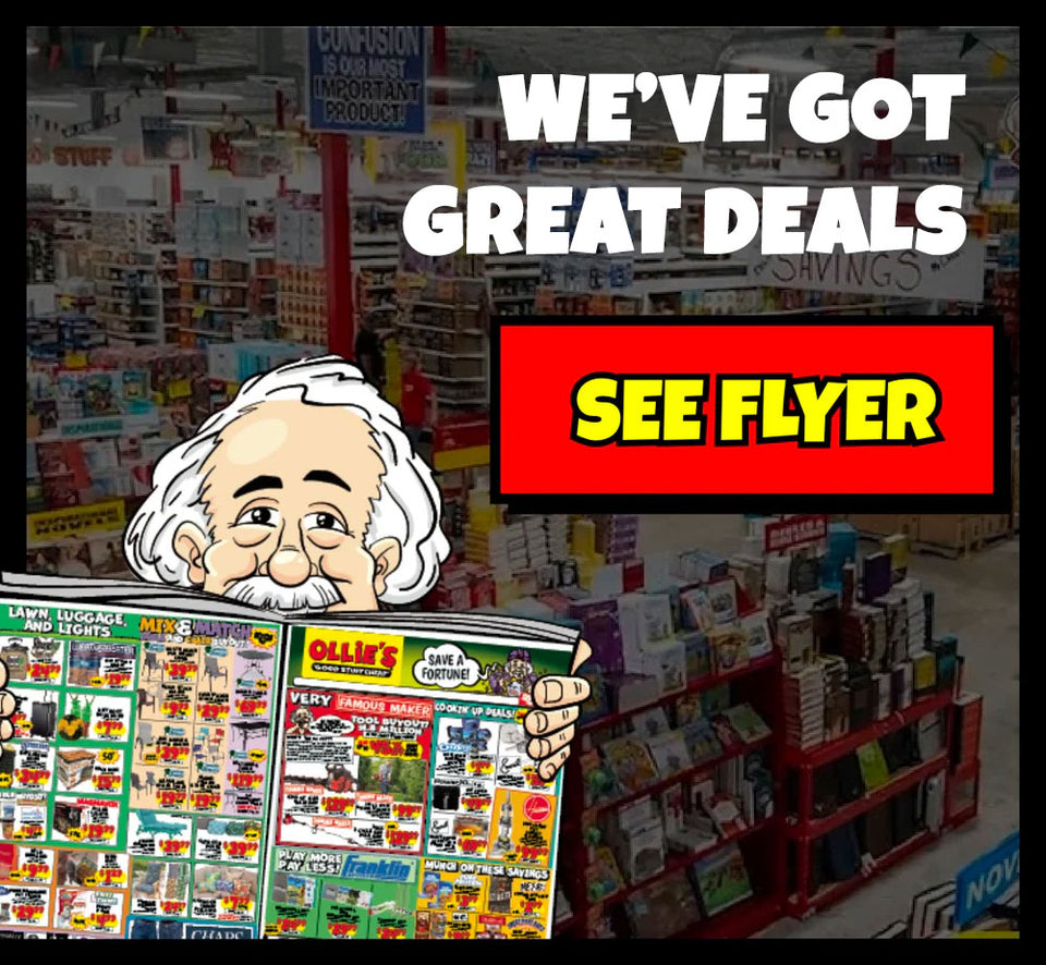 View the Ollie's weekly flyer for this week's best bargain deals